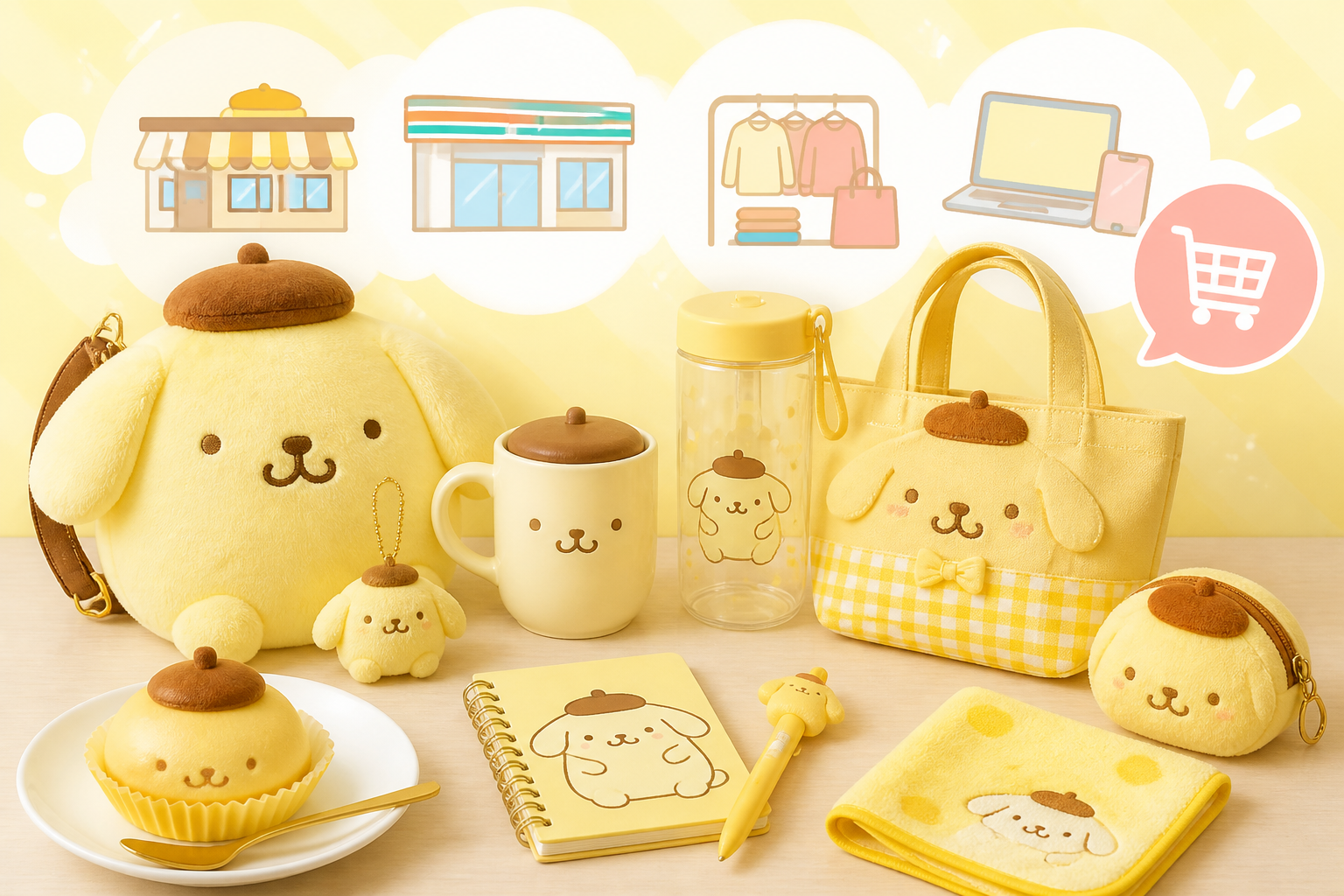 ポムポムプリン新商品はどこで売ってる？