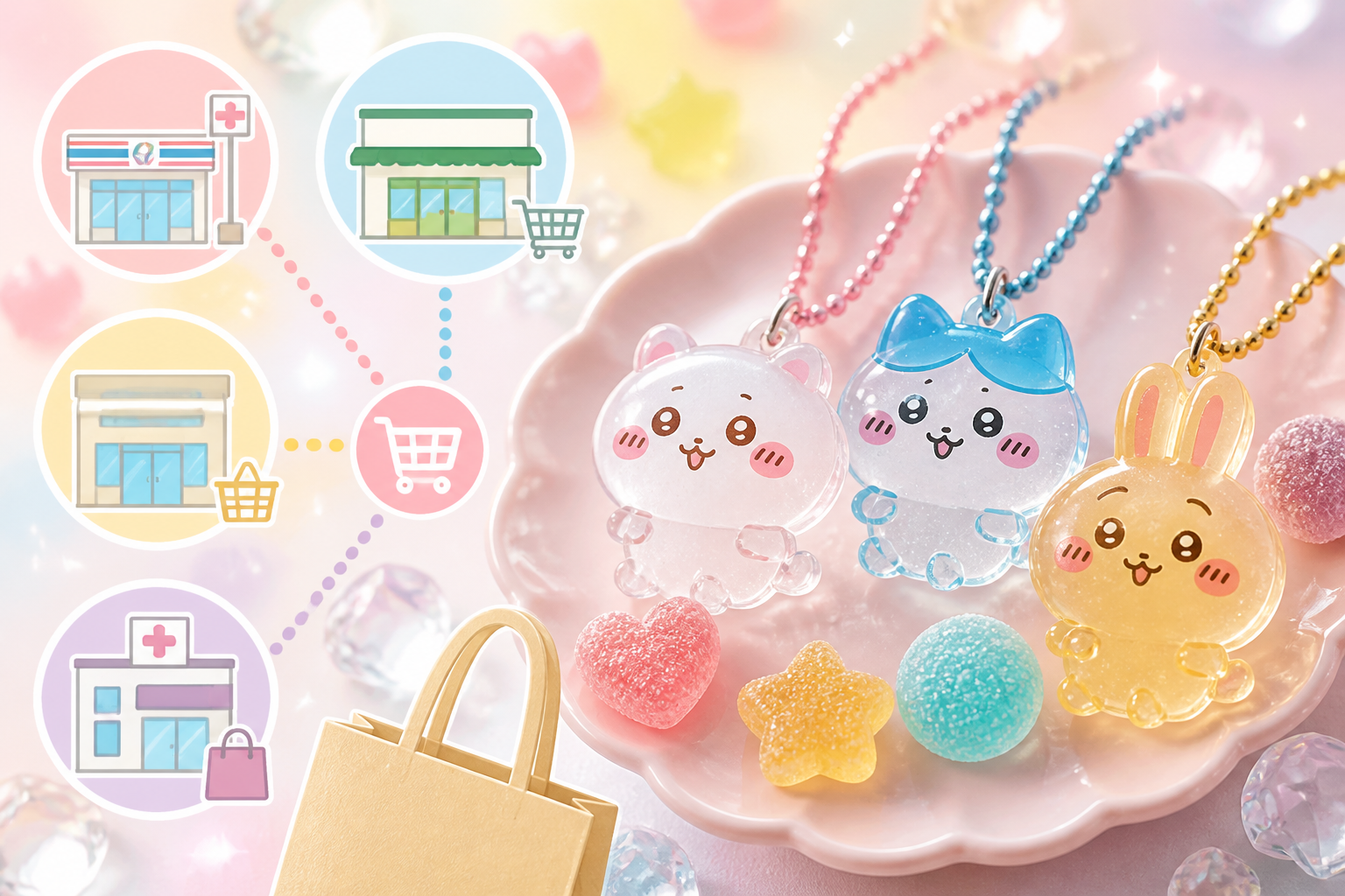 ちいかわ キャンディチャームズグミはどこで売ってる？販売店の全貌を公開！