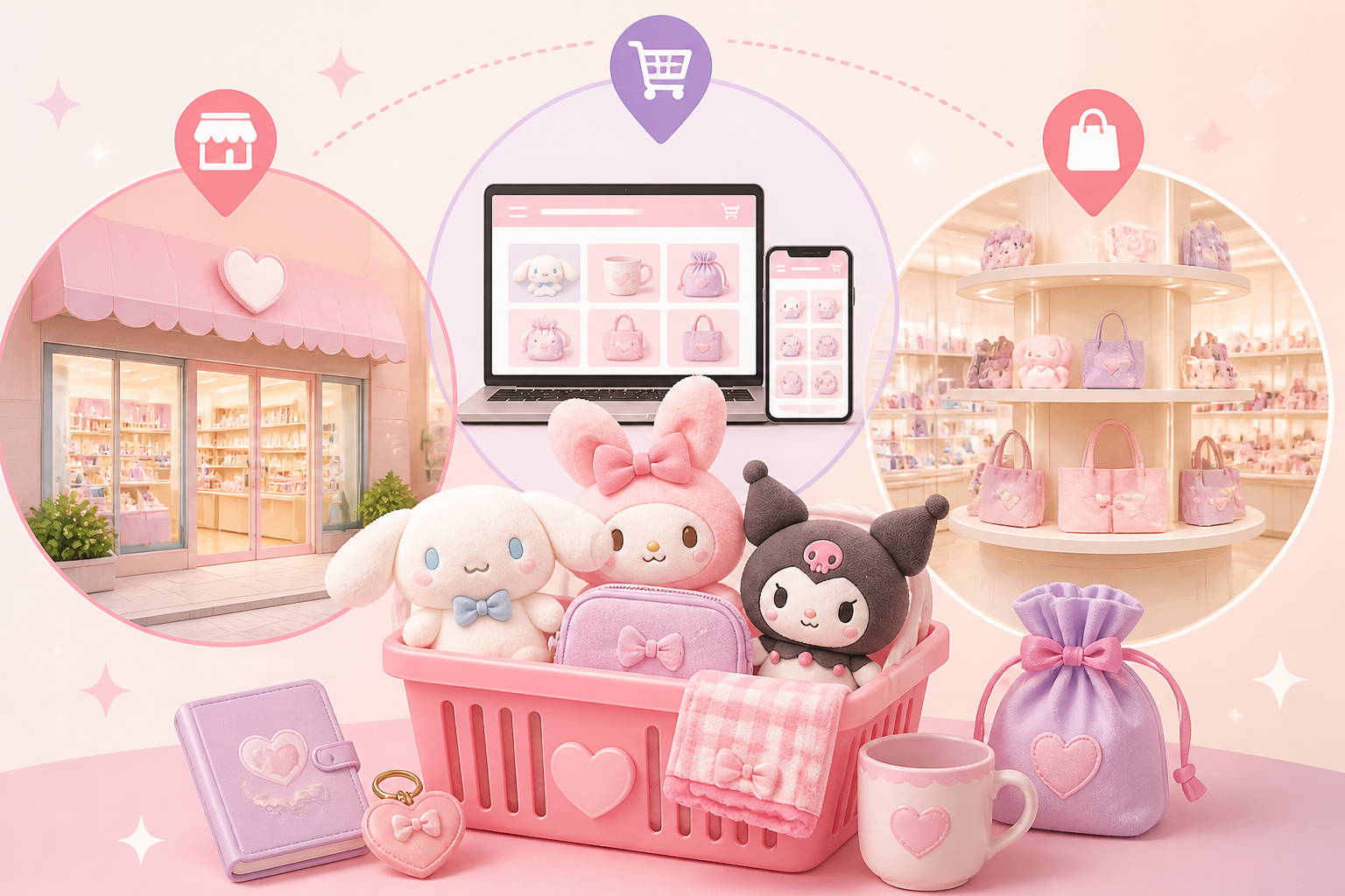 サンリオ新作グッズを手に入れるための3つの主要ルート