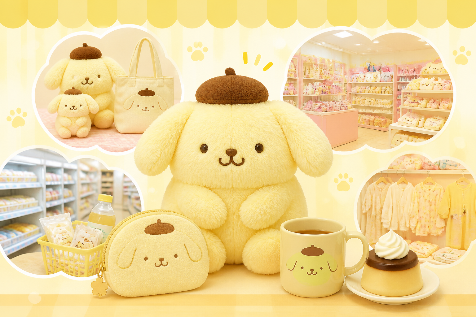 ポムポムプリンの新商品はジャンルごとの販売店をチェックするのが正解！