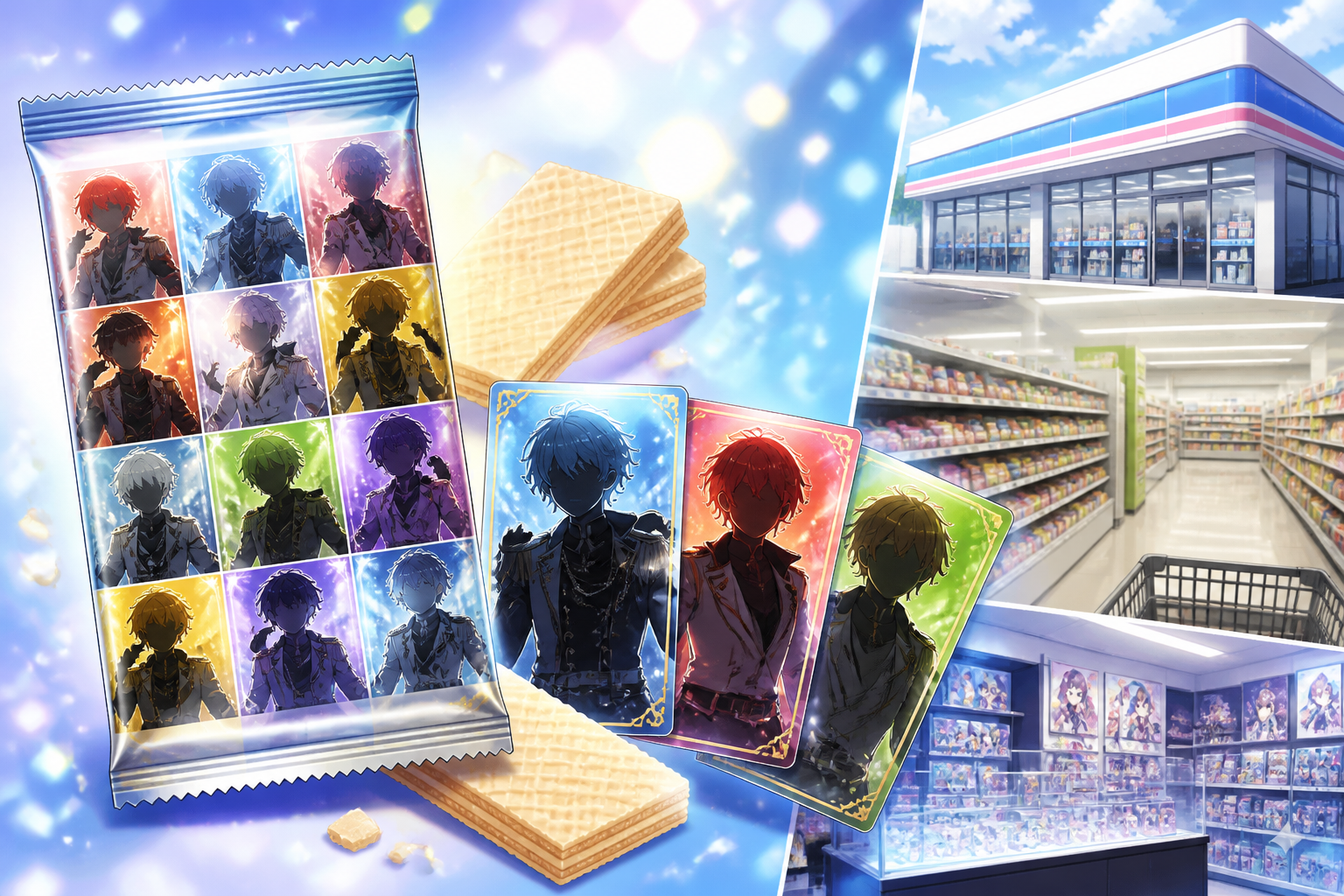 アイナナウエハース26は全国のコンビニ・スーパー・アニメショップで絶賛発売中!