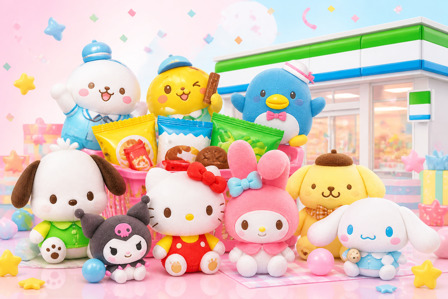 サンリオ×メーカーマスコットの販売場所は全国のファミリーマート店頭!