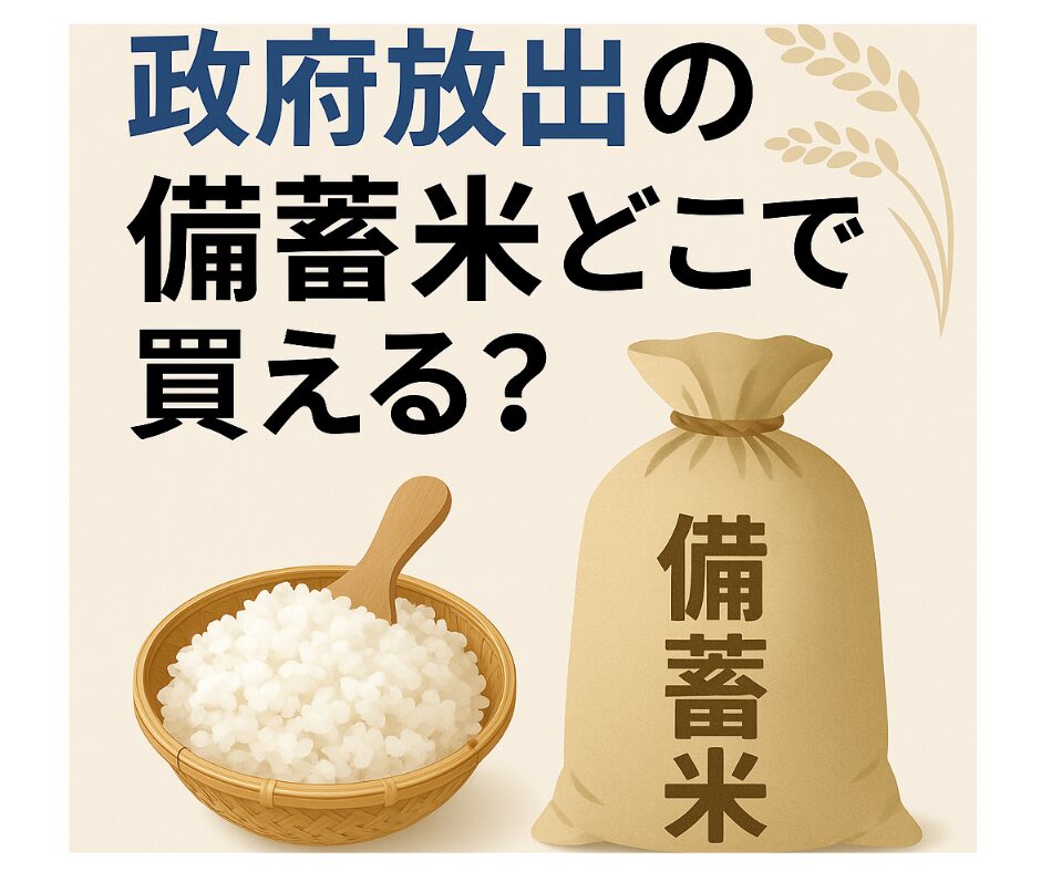 【2025年最新】政府放出の備蓄米はどこで買える？お得に入手する方法を徹底解説！